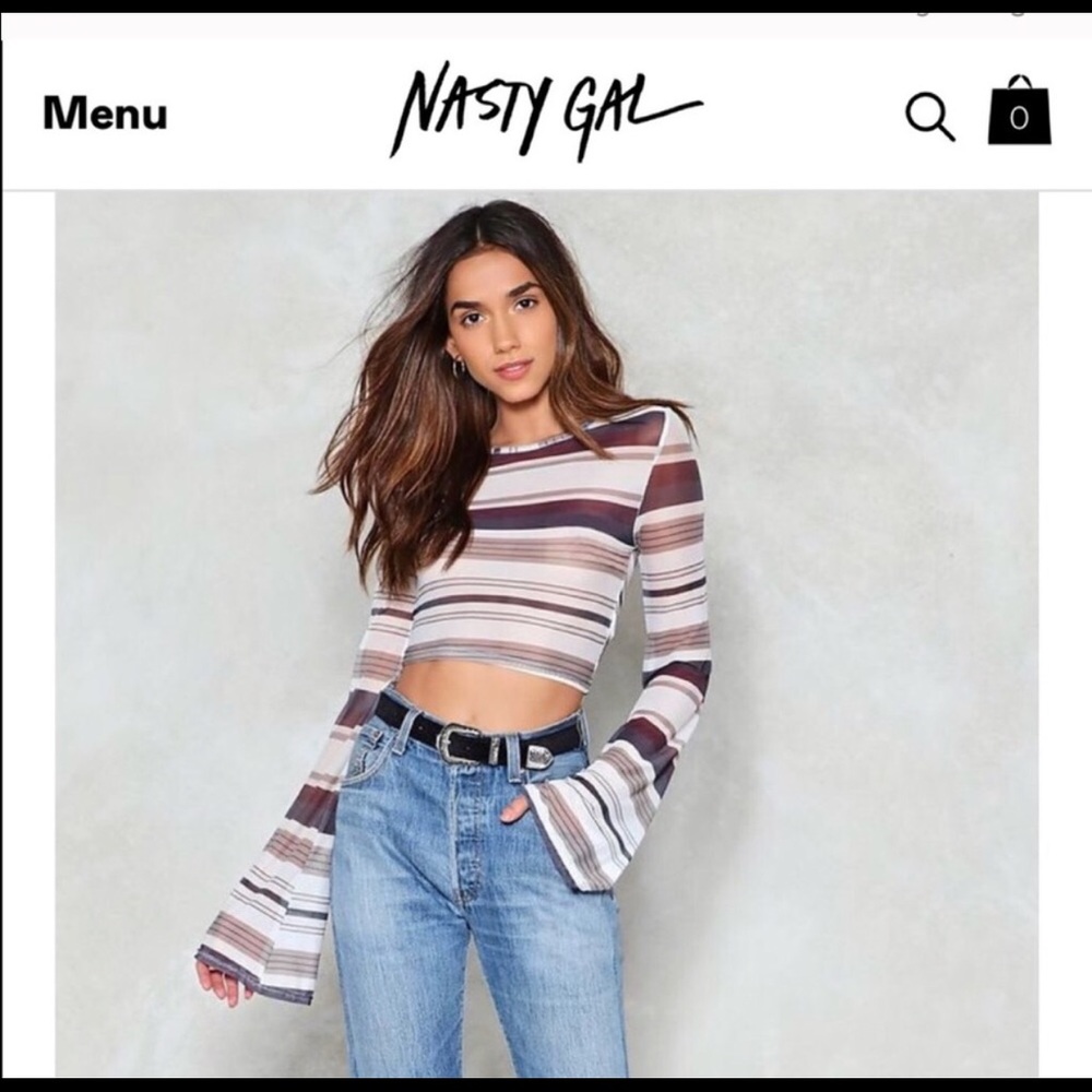 Long sleeve crop top